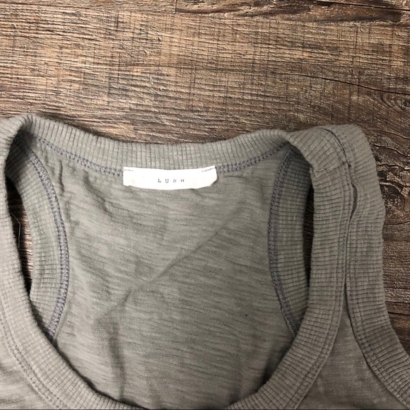 Lush Knit Asymmetrical Razorback Tank - Picture 4 of 7